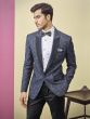 Indian Designer Tuxedo Suit Blue Colour.