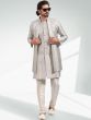 Silver Sequins Embroidered Kurta Pyjama Set