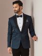 Blue Cocktail Tuxedo With Hand Work