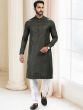 Green Silk Kurta Pajama For Men