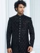Black Velvet Fabric Indowestern for mens