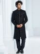 Black Velvet Fabric Indowestern for mens