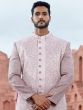 Pink IndoWestern Silk Sherwani For Mens