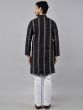 Black Festive Wear Mens Readymade Kurta Pyjama
