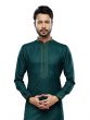 Rama Green Silk Kurta Pyjama In Festive Wear For Mens