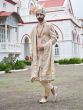 Ivory Cream Peacock Thread Embroidered Sherwani