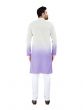 Lilac Readymade Shaded Kurta Pyjama Set For Mens In Cotton