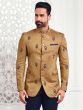 Coffee Brown Velvet Jodhpuri Suits For Men
