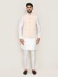 Light Peach Art Silk Men's Wear Nehru Jacket