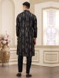 Black Casual Wear Embroidered Kurta Pyjama