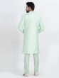 Mint Green Dhupion Silk Festive Indo Western Set