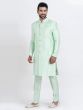 Mint Green Dhupion Silk Festive Indo Western Set