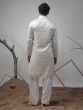 Off White Sequins Embellished Kurta Set