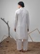 Off White Readymade Kurta Set In Sequins Work