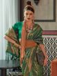 Green Zari Woven Saree In Silk