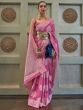 Purple Festive Saree With Chikankari Work