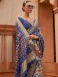 White Patola Printed Saree In Silk