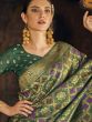 Green Woven Festive Saree In Art Silk
