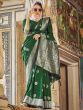 Green Woven Art Silk Saree With Blouse