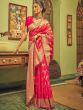 Bridal Pink Woven Saree In Banarasi Silk