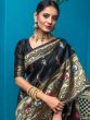 Black Zari Woven Banarasi Silk Saree