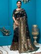 Black Zari Woven Banarasi Silk Saree