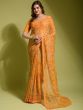 Yellow Casual Wear Saree With Prints