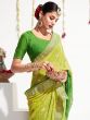 Green Printed Festive Wear Saree In Georgette