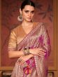 Purple Zari Woven Saree In Art Silk With Blouse