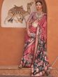 Pink Party Wear Saree In Art Silk With Blouse