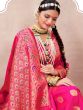 Pink Party Wear Saree In Silk With Blouse