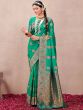 Green Party Wear Silk Saree With Blouse
