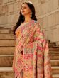 Multicolor Silk Saree In Thread Floral Weaving 