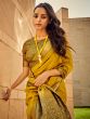 Yellow Patola Printed Saree In Silk