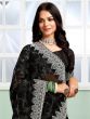 Black Sequins Work Festive Saree With Blouse
