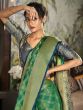 Green Weaving Saree With Blouse In Patola Silk