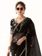 Black Sequins Enhanced Cocktail Wear Saree