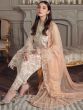 Off White Embroidered Pakistani Pant Suit