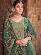 Green Digital Printed Pant Style Salwar Kameez