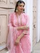 Pink Festive Embroidered Salwar Kameez In Georgette