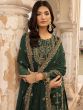 Green Festive Pant Style Suit With Embroidery