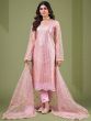 Pink Sequins Embroidered Pant Style Salwar Suit