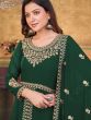 Green Embroidered Slit Style Anarkali Salwar Kameez