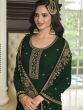 Green Embroidered Pakistani Sharara Salwar Kameez