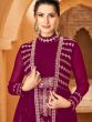 Pink Sequins Embroidered Jacketed Salwar Kameez