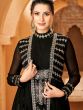 Black Sequins Embroidered Jacketed Salwar Suit