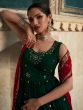 Green Festive Embroidered Anarkali Salwar Kameez