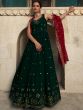 Green Festive Embroidered Anarkali Salwar Kameez