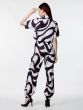 Black And White Co-Ord Set In Rayon For Womens