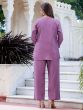 Purple Hand Work Co- Ord Set For Womens